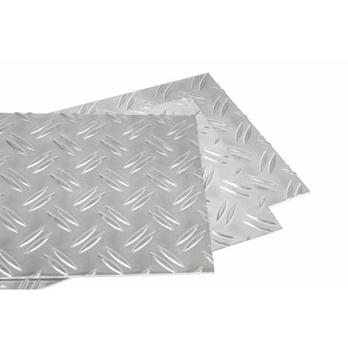 Alu Riffelblech 1.5/2mm - 5/6.5mm wählbar Aluriffelblech Duettblech Aluminium Aluplatte Feinblech