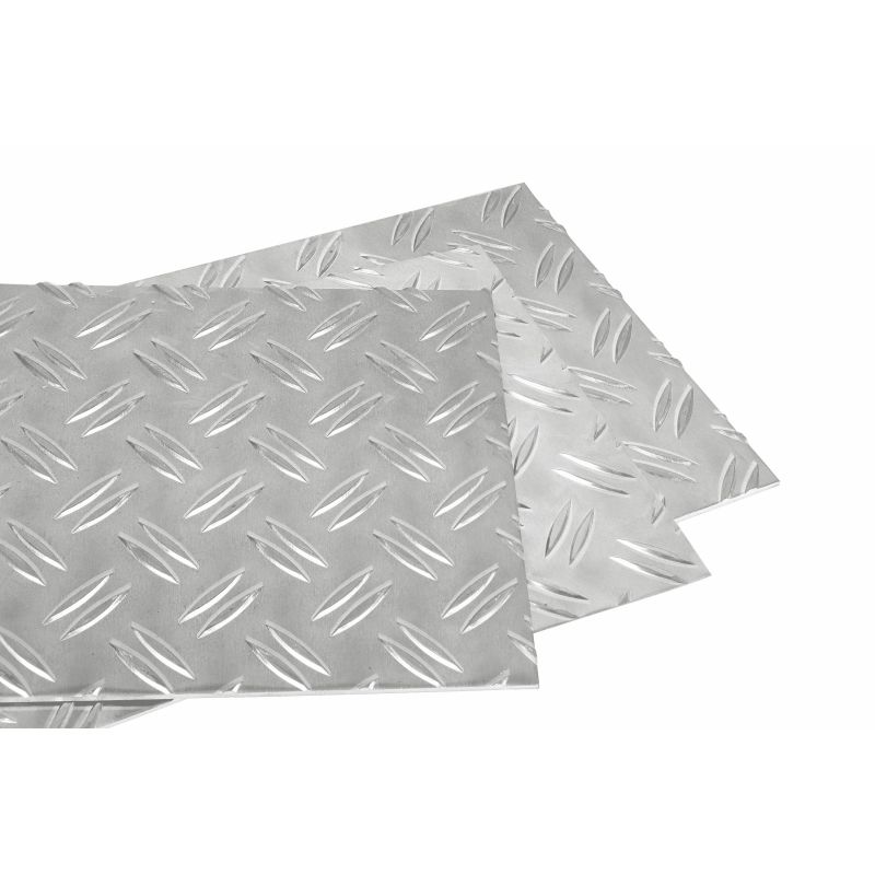 Alu Riffelblech 1.5/2mm - 5/6.5mm wählbar Aluriffelblech Duettblech Aluminium Aluplatte Feinblech