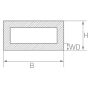 Quadratrohr Stahlrohr Hohlprofil Stahl Vierkantrohr dia 20x20x2 bis 80x80x3,  Stahl