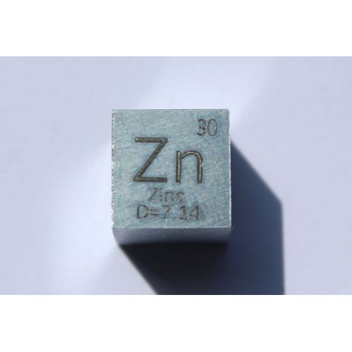 Zink Metall Würfel Zn 10x10mm poliert 99,99% Reinheit cube