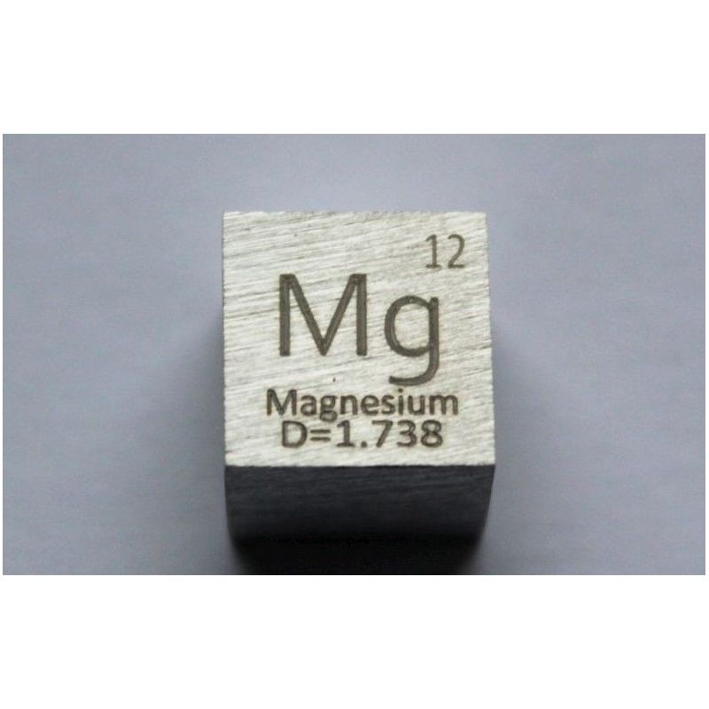 Magnesium Mg Metall Würfel 10x10mm poliert 99,95% Reinheit cube