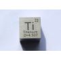Titan Ti Metall Würfel 10x10mm poliert 99,5% Reinheit cube