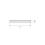 Titan 3.7165 Grade 5 Flachstange 20x0.5mm-90x9mm Blechstreifen Zuschnitt Streifen